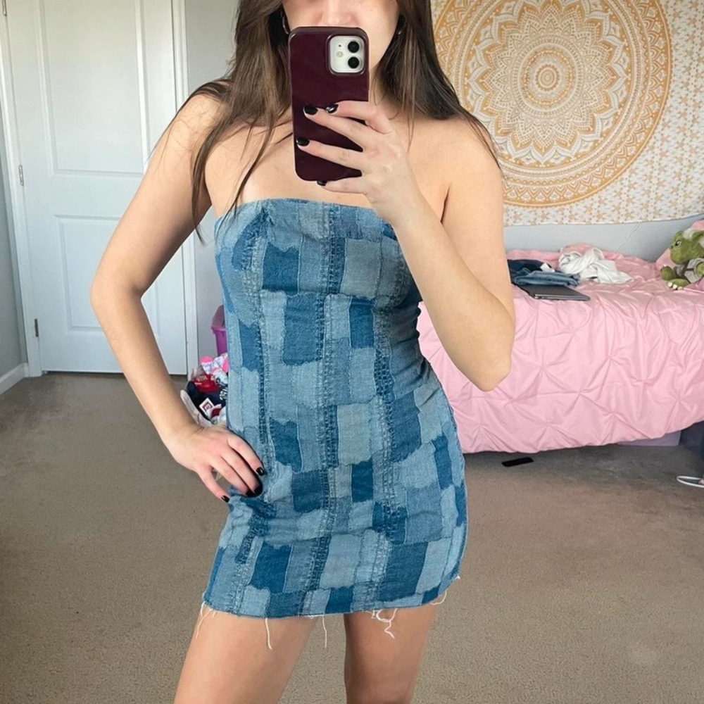 H&M Blue Dress, S